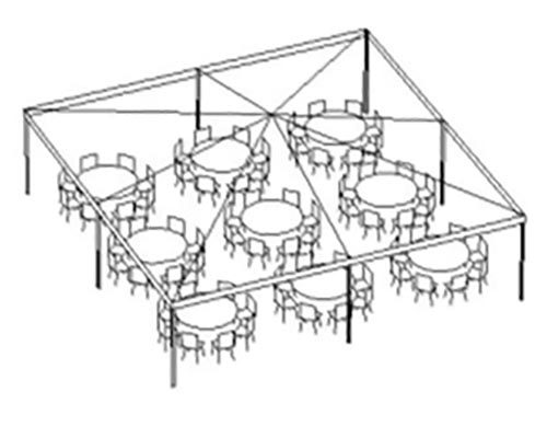 30 x 30 Frame Tent