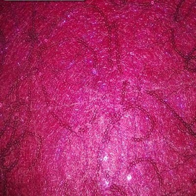 Fuchsia Metallic Mesh Overlay
