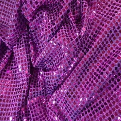 Purple Sequin Applique Overlay