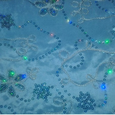Blue Ribbons & Sequins Linen