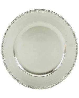 Silver Resin Charger