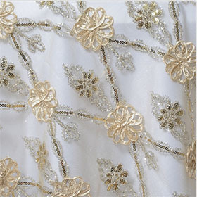 Champagne Fashion Organza Overlay