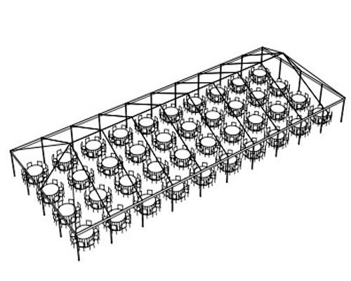 40 x 100 Frame Tent