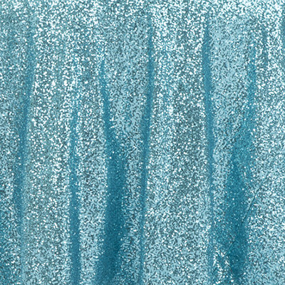 Turquoise Sequins Linen