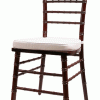 Mahogany Chiavari Chair with Cushion