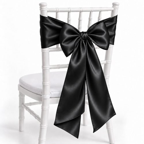 Black Satin Sash