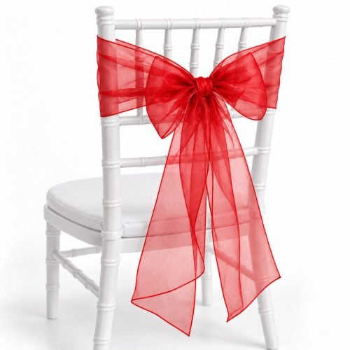 Red Organza Sash