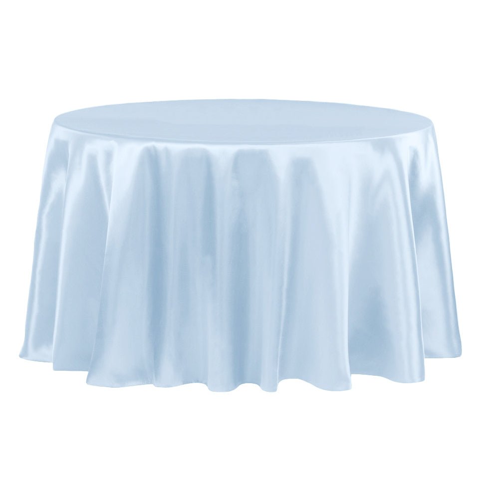 Light Blue Satin Linen