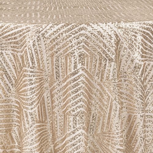 Champagne Geo Glitz Linen