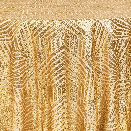 Gold Geo Glitz Linen
