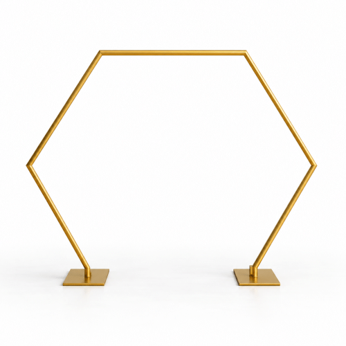 Gold Hexagon Arch — illustrative preview